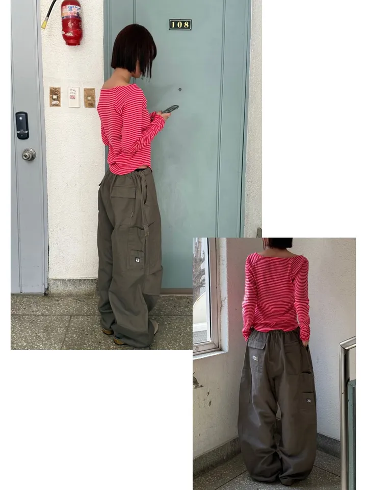 미오 패치 카고 팬츠 - 3 color 상세 이미지 5