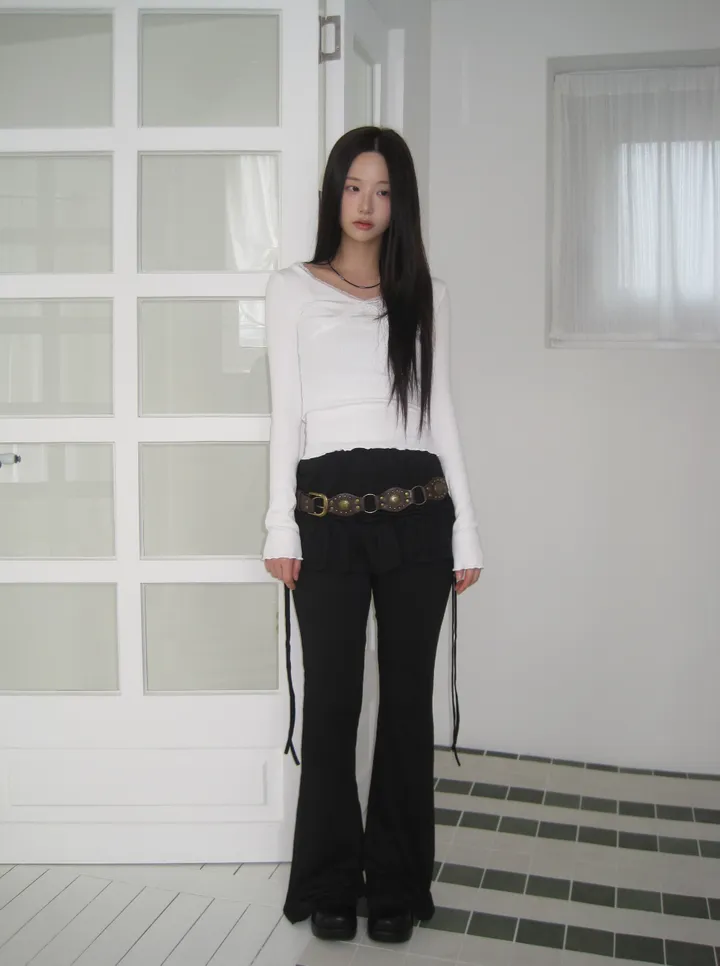 긴팔 티셔츠 모델 착용 이미지-S1L30