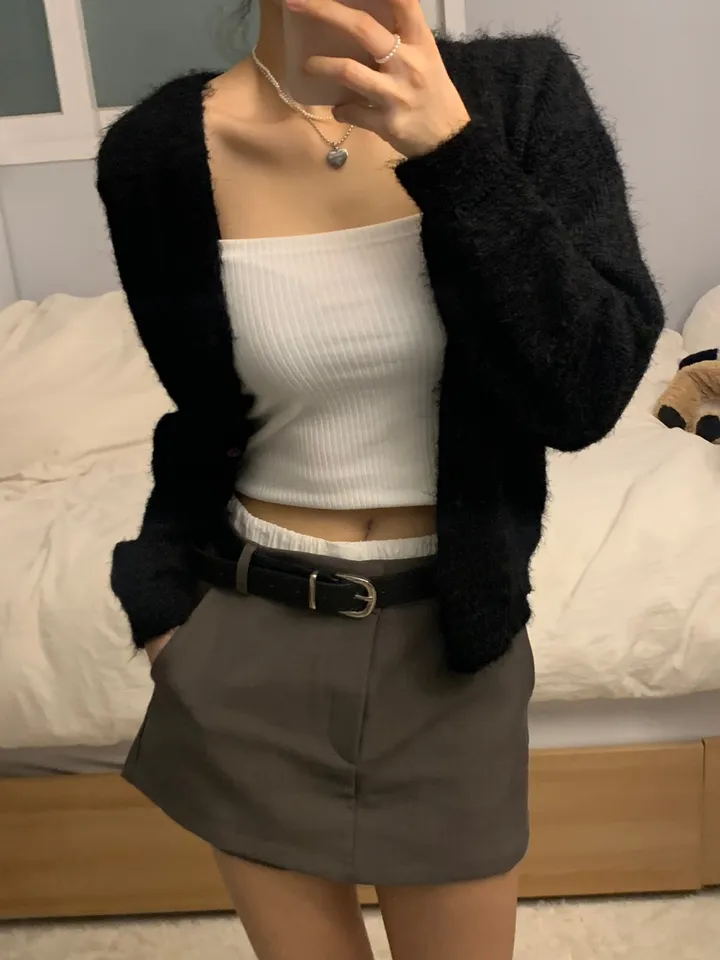 당일발송 !![솔잎🌿/모델추천] 솔잎 포근 투버튼 긴팔 가디건 (4color) 상세 이미지 10