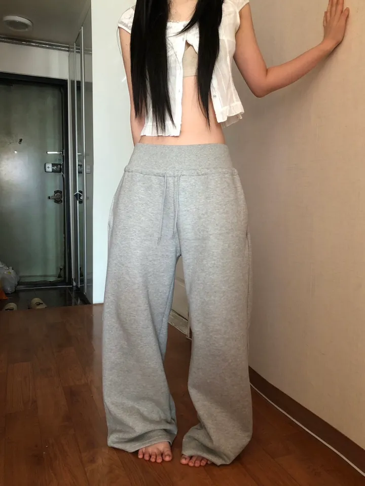 (골넓핏❤️‍🔥/~2XL/2col)코르셋 골반뽕 밴딩 와이드 트레이닝팬츠 상세 이미지 8