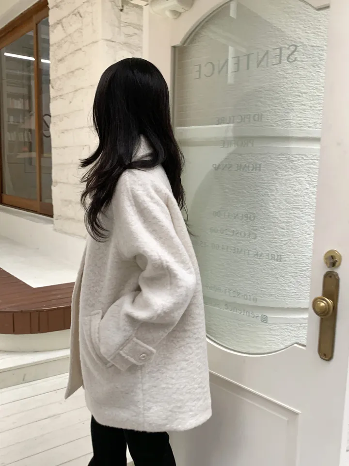 [안감누빔]테이퍼 부클 하프코트*베이지 당일발송 상세 이미지 48