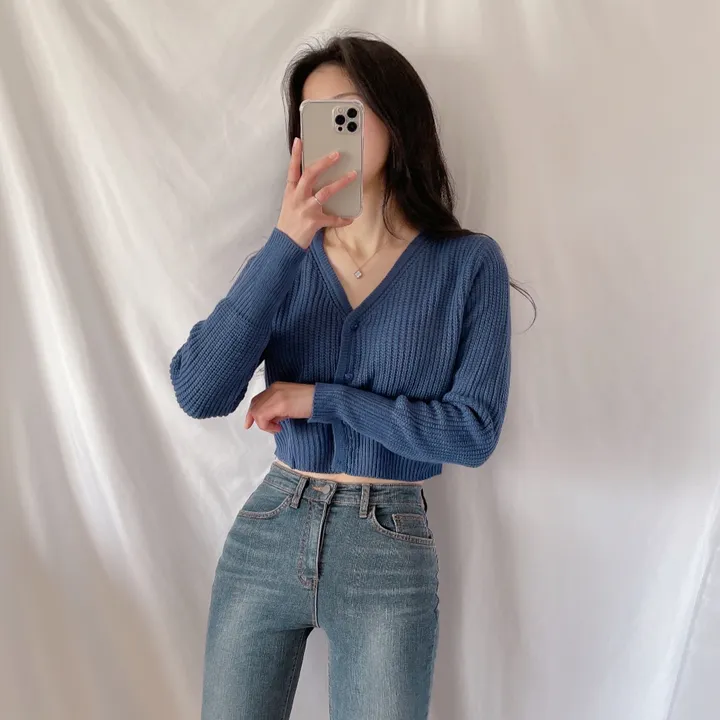 [핏예쁨!] 하찌 브이 크롭 가디건 (3color) 상세 이미지 8