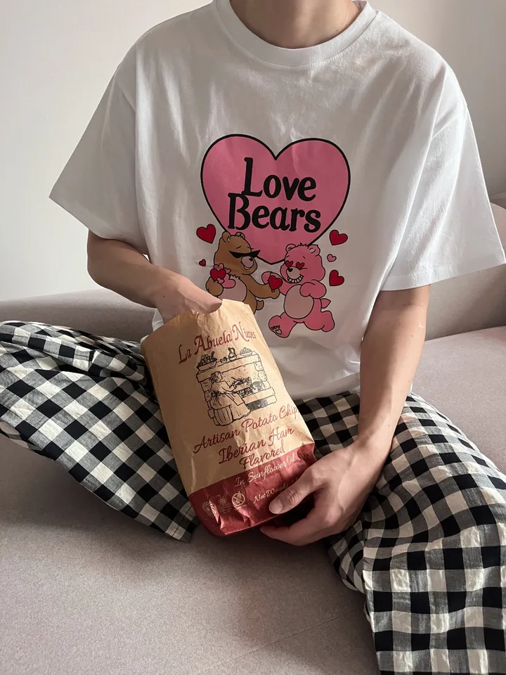 러브베어 하트 커플 곰돌이 티셔츠 상세 이미지 19