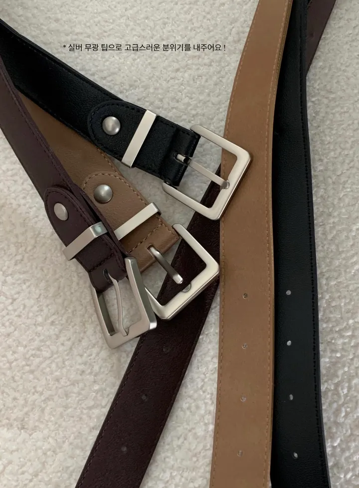 [*코디활용🤎]터드 사각 벨트 : turd square belt - 3 color 상세 이미지 4