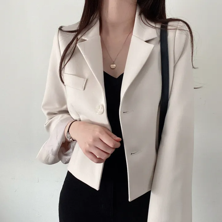 봄자켓🌷(백화점퀄) 어텀 메이비 소매트임 숏 자켓 상세 이미지 37