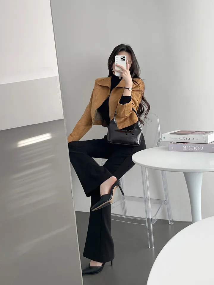 [만능코디템/히든밴딩🖤] 가나다란 엣지 3단 기장 오피스룩 쫀쫀 스판 하이웨스트 부츠컷 슬랙스 5color 상세 이미지 9