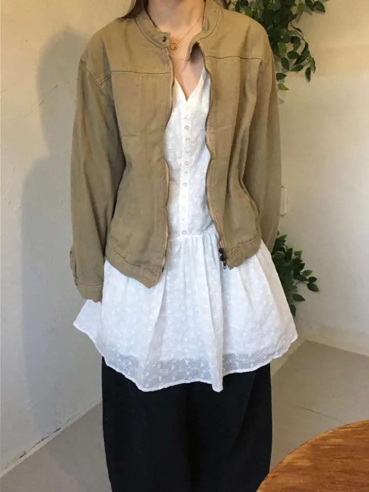 [봄신상💐](2colors/주문폭주🎉/투웨이) 빈티지 블루종 코튼 면 라이더 점퍼 자켓 jk 상세 이미지 16