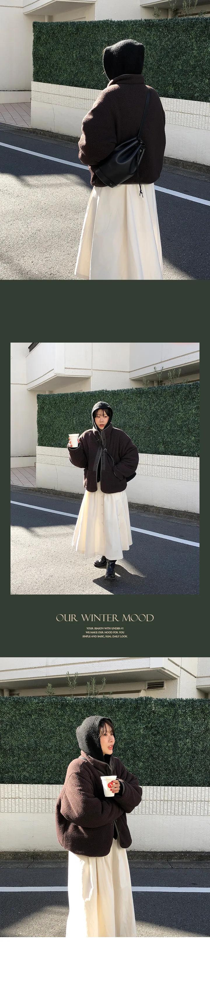 [Mayvi/클리어런스세일❤️‍🔥] Camping 리버시블 플리스 패딩, 3 온스 상세 이미지 8