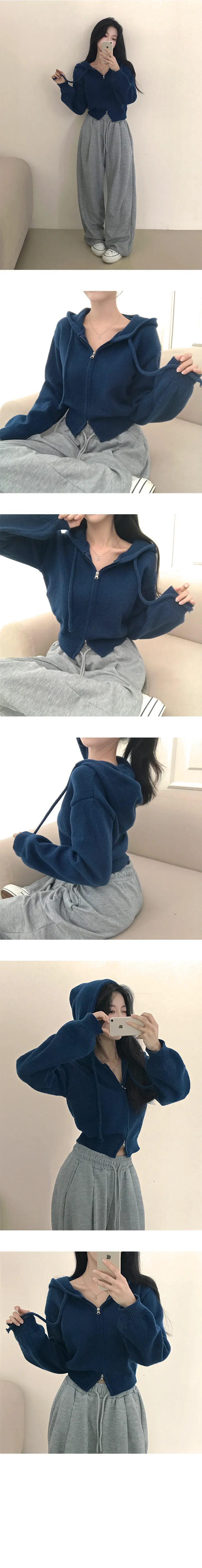 *묶음할인[국내제작/크롭기장] 크런키 투웨이 후드집업 상세 이미지 12