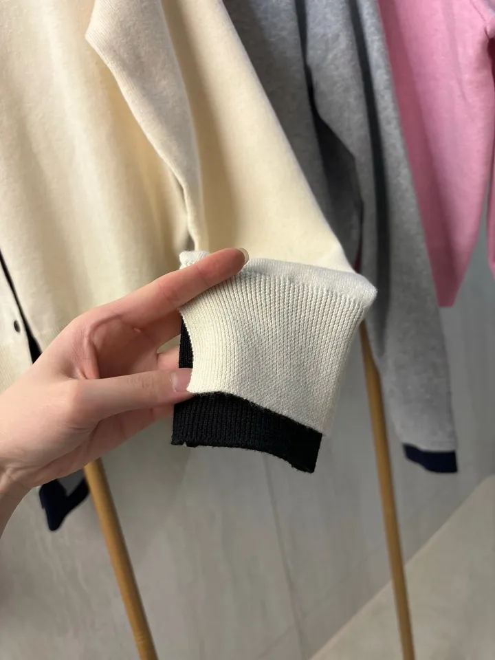 3color) 배색 포인트 소매절개 가디건 *배색가디건, 니트가디건 상세 이미지 32