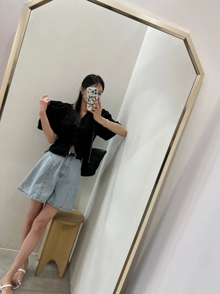 [러블리 한가득~❤️] 봉긋 레이스 엔젤 퍼프 크롭 가디건 상세 이미지 116