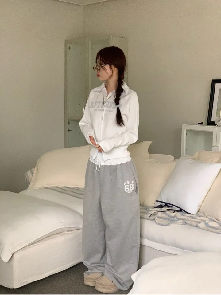 [기모원단ෆ투지퍼]토미 빈티지 레터링 프린팅 나그랑 투웨이 하이넥 카라넥 시보리 집업 점퍼 2color 상세 이미지 64