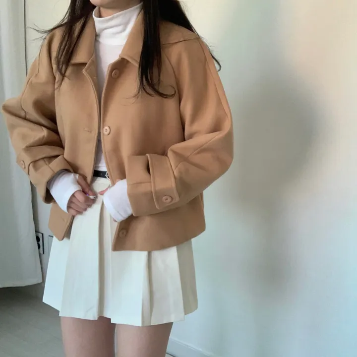 당일발송🚚[도톰,겨울!/러블리코트] 귀여운 데일리 나그랑 싱글 숏코트 상세 이미지 24
