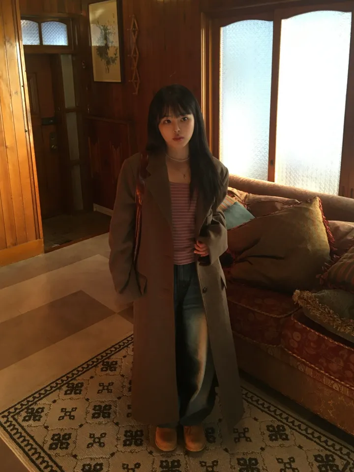 (*주문폭주*) (2 color) 무드 울 헤링본 롱코트 상세 이미지 9
