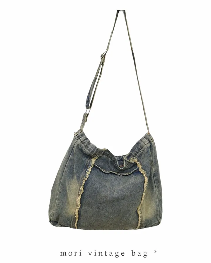 [한정수량/오무트단독] bohemian mori denim bag 상세 이미지 2