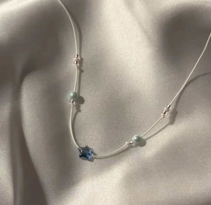 ✮ ⋆ ˚｡✩ Pearl blue star necklace ✮ ⋆ ˚｡✩ 상세 이미지 6