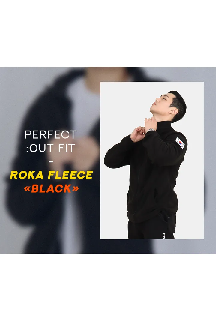 공군 풀자수 ROKAF 로카프 후리스 기모 로카집업 상세 이미지 7