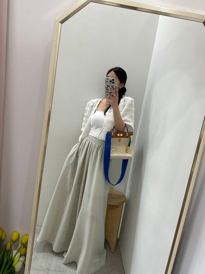 [러블리 한가득~❤️] 봉긋 레이스 엔젤 퍼프 크롭 가디건 상세 이미지 74