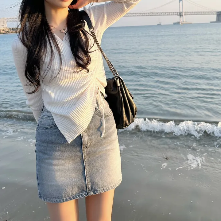 [봄코디🤍여리핏]🌸골지 포인트nt -3color 상세 이미지 9