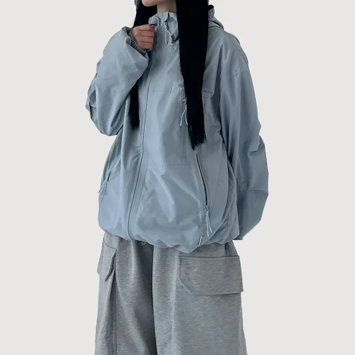 [오버핏,퀄보장/UNISEX] 케이 파스텔 후드 바람막이 (3color) 상세 이미지 14