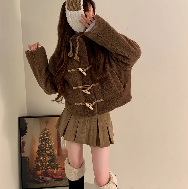 *따수운전체누빔🔥set강추* 포근 토글 덤블 떡볶이점퍼 양털 퍼 뽀글이 자켓 뽀글이집업 이중덤블 누빔패딩 상세 이미지 16