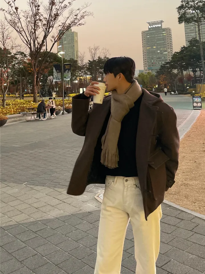 무드 울 후드 숏 코트 3 Color 상세 이미지 3