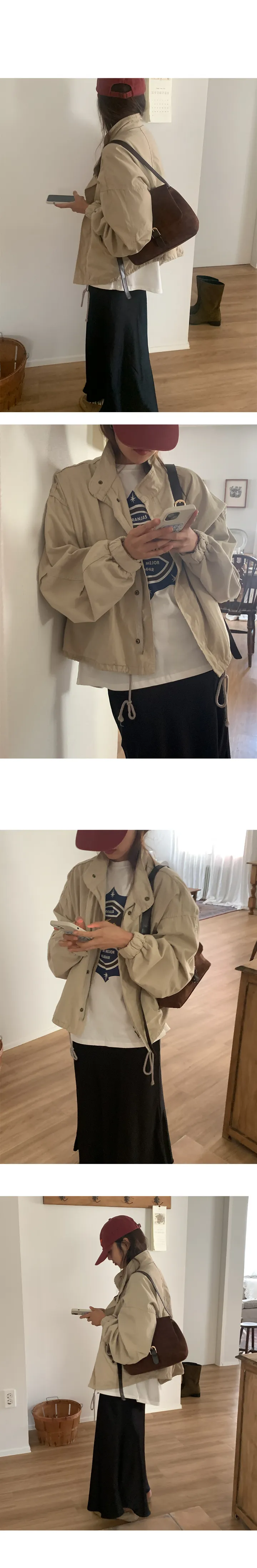 [베이지당일/핏예쁨!/국내제작] 크래버 오버핏 야상 점퍼 자켓 상세 이미지 8