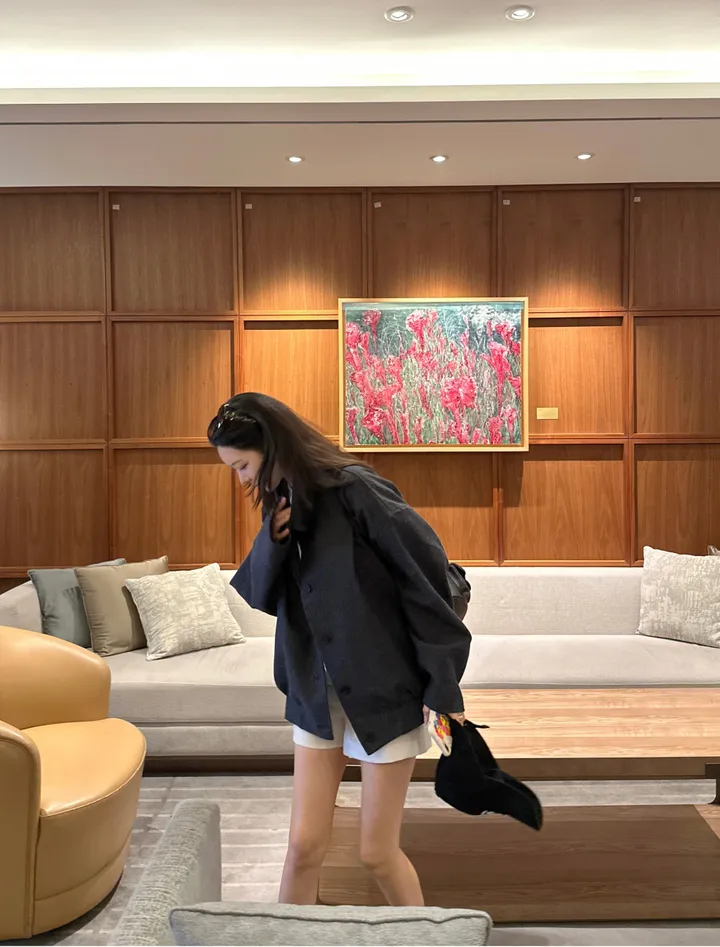 fancy high neck jacket ; 2color 하이넥, 봄자켓, 숏자켓, 하프자켓 상세 이미지 11