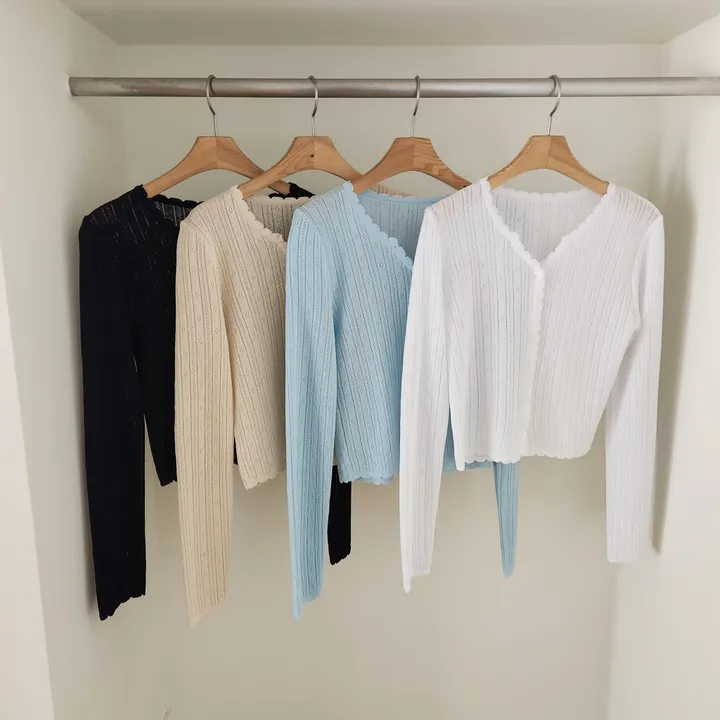 [썸머/데일리]웨이브 펀칭 썸머 가디건(4컬러) 상세 이미지 57