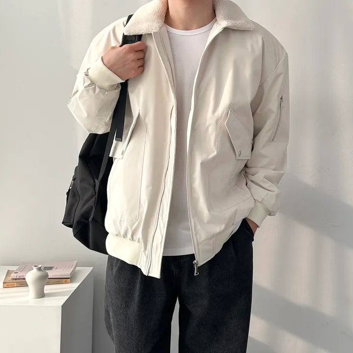 [당일발송!!/주문폭주] 핏보장 숏패딩 오버핏 무스탕 아우터 잠바 패딩 점퍼 퀼팅안감양털항공점퍼 상세 이미지 23
