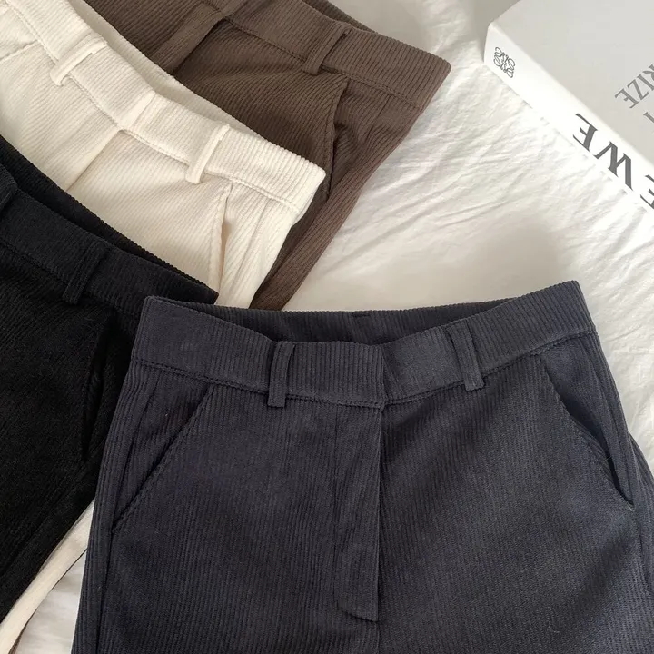 *코듀로이* ~2XL [기장선택/융기모] 도톰 스판 골덴 히든밴딩 하이웨스트 슬림부츠컷 슬랙스 고퀄 몸매보정 키작녀 키큰녀 빅사이즈 상세 이미지 8