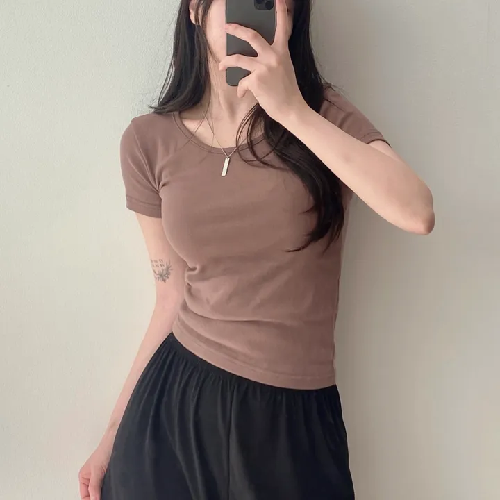 [11color/인생반팔] 코튼 데일리 부드러운 무지 라운드 반팔 기본 티셔츠 - 11color 상세 이미지 22