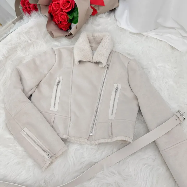 [주문폭주💝자체제작/후기보세요💝] 컬러추가 ! (벨트SET)(원조고퀄)(슬림핏)(모델소장)매력 쁠리 여신 크롭 무스탕 상세 이미지 32