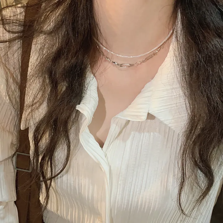 Twinkle Pink Necklace 핑크 비즈 데일리 별 목걸이 𓂃 ⊹  * 상세 이미지 7