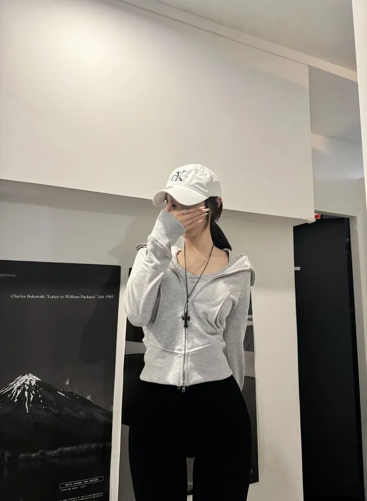 +영상핏 [슬림핏/핏보장!] 여리슬림 꾸안꾸 후드집업 상세 이미지 6