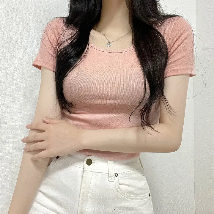 [🔥단독13컬러/7만장돌파🔥묶음할인]유넥 팔라인 이뻐보이는 VER2. 쫀쫀 면 반팔티셔츠 상세 이미지 36