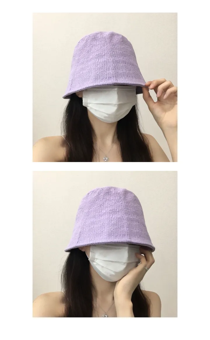 [추가할인/당일출고] 보라빛 주름 벙거지 - 고퀄리티 빅사이즈 연예인핏 데일리 봄 여름 가을 신상 버킷햇 여자 상세 이미지 16