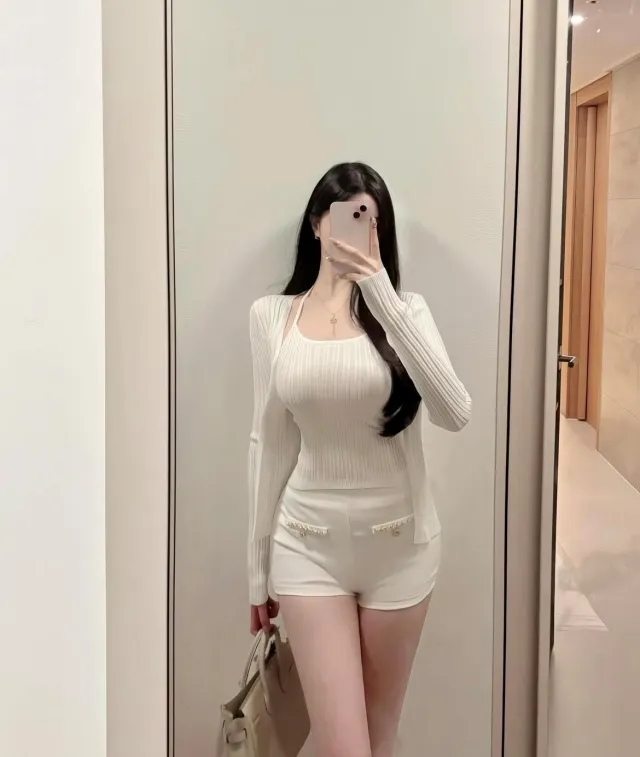 글램 홀터 나시 가디건 세트 (3color/수입) 상세 이미지 7