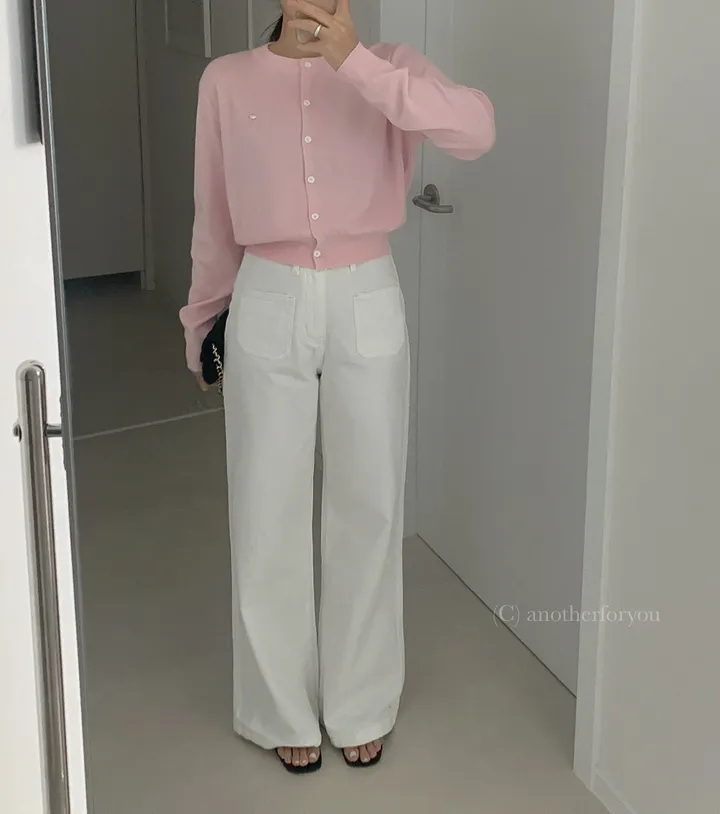 미니 심볼 펜던트 라운드 숏 가디건 4col : 어나더포유 상세 이미지 53