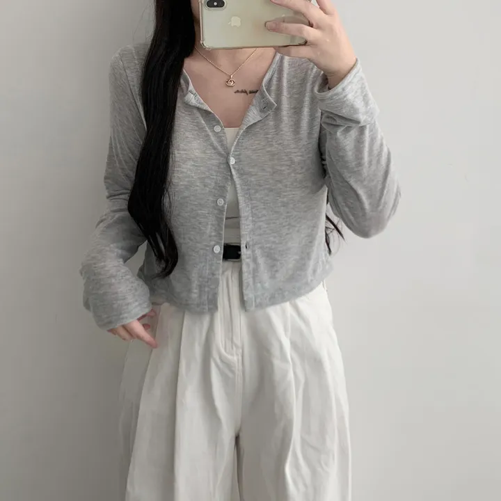 *넉넉여리핏🌸* 청순여리 베이직 크롭 가디건 상세 이미지 7