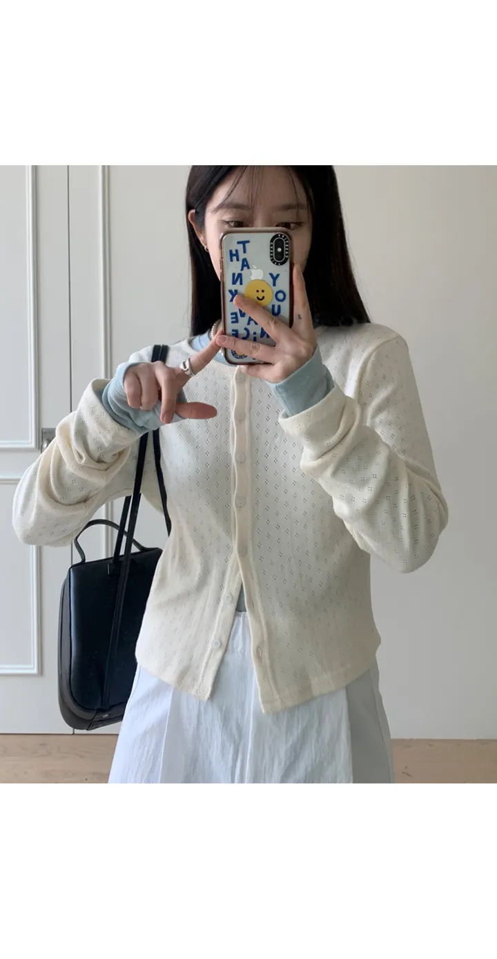 pabo punching cardigan (8color) 주문폭주! 상세 이미지 1