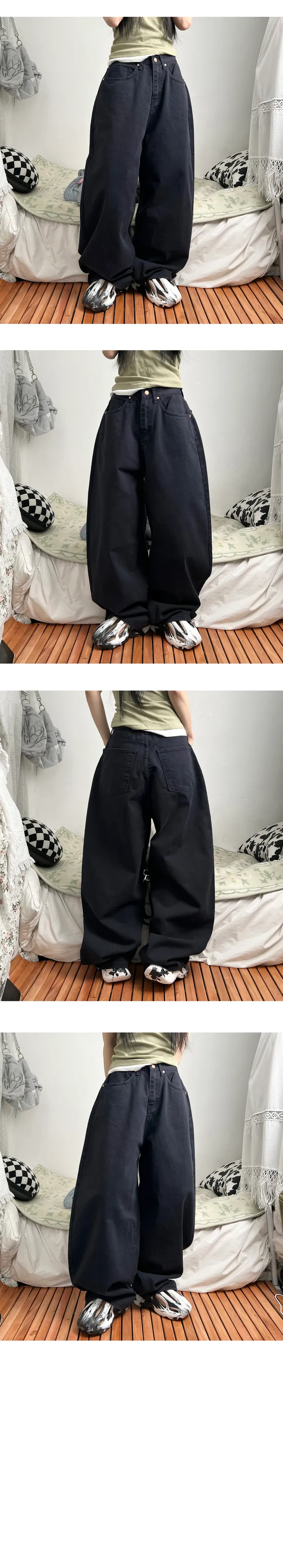 mega twill cotton wide pants 상세 이미지 23