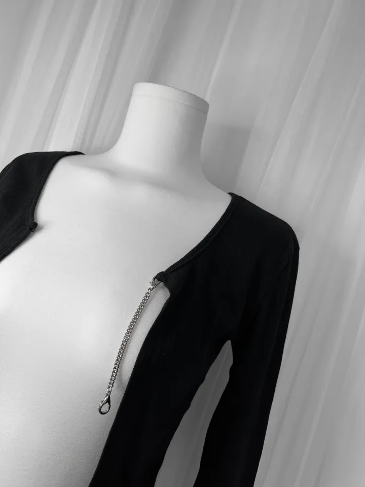 🚀당일발송🚀 chain cardigan / 유니크 체인 크롭 골지 끈 골지 볼레로 가디건 여름볼레로 여름가디건 크롭볼레로 크롭가디건 여름가디건 여름볼레로 상세 이미지 26