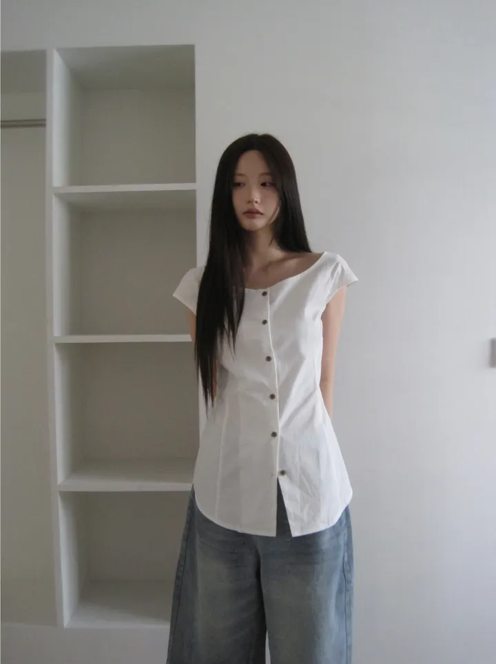 민소매 모델 착용 이미지-S1L28