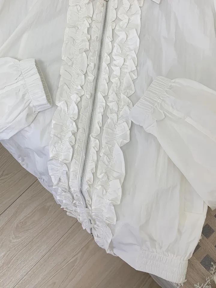 (M-L) 곱창 프릴 카라 루나 점퍼 상세 이미지 11
