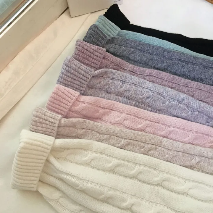 [컬러믹스,봄] 루즈핏 꽈배기 니트 / 봄가을, 매일입는 스프링 케이블 울니트 / 보카시 브이넥 오버핏 긴팔티 상세 이미지 61