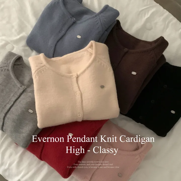 [후기보장🤍/Wool] 에버닌 펜던트 니트 가디건 - 7color 상세 이미지 5