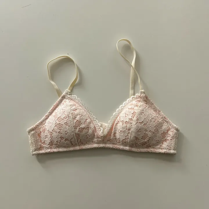 [당일출고/A컵추천] 3컬러 사랑스러운 데일리 레이스 노와이어 편한 속옷 브라 상세 이미지 38