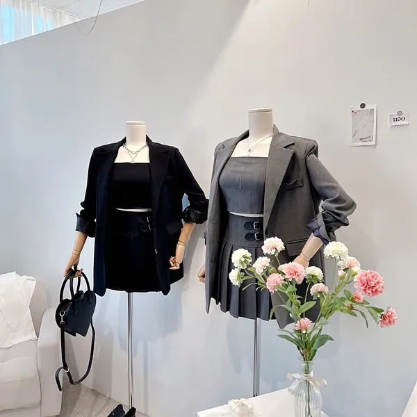 💙당일발송💙*자체제작* 뒷태여신 테일러드카라 대디자켓 버튼자켓 단추자켓 백트임 백버튼 뒷트임 오버핏자켓 슬림자켓 무지자켓 긴팔자켓 하프자켓 숏자켓 롱자켓 봄자켓 봄아우터 하객룩 상세 이미지 16