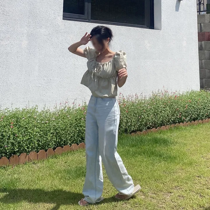 [당일출고] #누적10만장 썸머ver [MADE] 블림진 오버핏 딥 브러쉬 롱 와이드 데님 팬츠 (기장선택) 상세 이미지 214